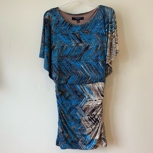 Nine West Slinky Batwing Sleeve Ruched Bootie Cutie Dress